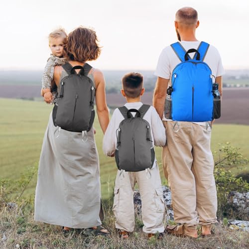15L Lightweight Packable Hiking Daypack, Water Resistant Foldable Daypack for Travel Outdoor, Ultra Backpack for Men & Women (Gray) - color: Gray
