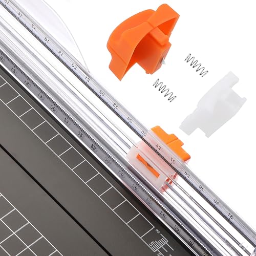 Firbon A4 Paper Cutter, 12 Inch Paper Trimmer with Extened Ruler, Black - color: 1-black