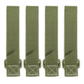 MAXPEDITION 3-Inch TacTie Attachment Straps (Pack of 4) MOLLE Clips for EDC Pouches and Pocket Organizers, Replacement MOLLE Straps for Tactical Gear - color: Green
