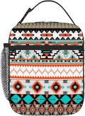 Pardick Aztec Pattern Tote Lunch Box Insulated Lunch Bag Tote Cooler Freezable Meal Prep Bag Waterproof Leakproof Cooler Lunch Container For Picnic Office - color: Aztec