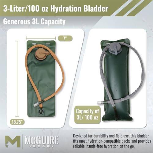 Hydration Bladder, 3L/100 oz. Water Bladder, Leak Proof Hydration Pack, Water Reservoir with Insulated Drinking Tube for Hiking, Cycling, and Biking