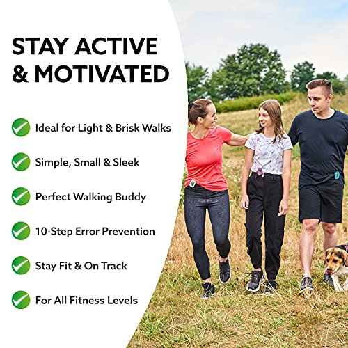 3DFitBud Simple Step Counter Walking 3D Pedometer by 3DActive with Clip, Lanyard Accurate Step Tracker Large Display, Easy to Use for Kids Men Women Adult Seniors Daily Step Tracking - A420S - color: Black