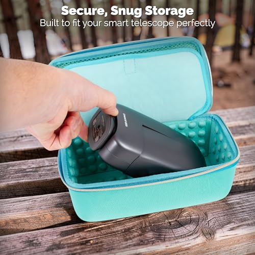 Hard Travel Case Compatible with Dwarf Mini Smart Telescope and Smart Telescope Accessories - Includes Carry Case Only for Mini Digital Astronomy Equipment, Turquoise - color: Turquoise