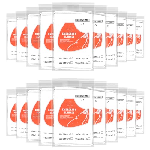 Mylar Emergency Blankets 5/10/20-Pack