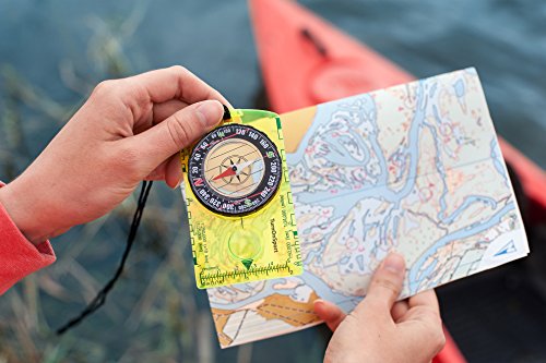 TurnOnSport Orienteering Compass - Advanced Scout Compass for Hiking, Camping, and Backpacking - Best Survival Gifts for Kids