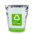 Restaurantware Green And Silver Plastic Thermal Bag, 10 Pack - size: 11.75"