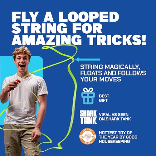 ZipString Original Rope Launcher Toy, Aesthetic Aqua | As Seen on Shark Tank, For Kids & Adults, Fly String Loop in Air, Endless Tricks & Fun - color: Aesthetic Aqua