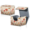 Card Deck Box for MTG Trading Cards with Magnetic Closure,Premium Card Storage Box Case Cover for TCG CCG Magic Cards,Mushroom Butterfly Weed - color: Mushroom Butterfly Weed