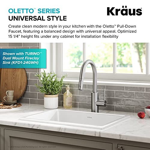 KRAUS Spot Free Stainless Steel Pull Down Kitchen Faucet KPF-2620SFS - color: Spot-Free Stainless Steel, style: Pull Down Faucet
