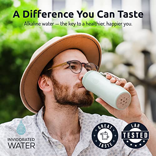 Invigorated Water pH ON-The-GO Alkaline Water Filter Pouch- Portable Alkaline Water Filtration System for Your Bottle, Pitcher, Jug, Container - High pH Water - Long-Life 105 Gallon/400 Litre (1-Pack) - style: 100g (Pitchers Version)