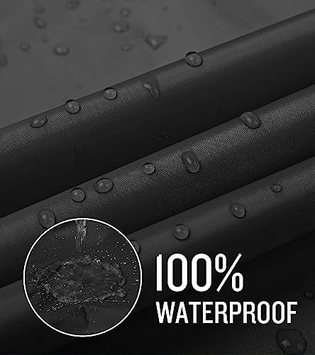 SaphiRose Lightweight Kids Rain Poncho Waterproof Jacket Zipper Up Rain Coat - color: Black, size: 5-7 Years