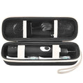 GWCASE Electric Toothbrush Travel Case for Oral-B, for Philips Sonicare - color: Black with white zipper