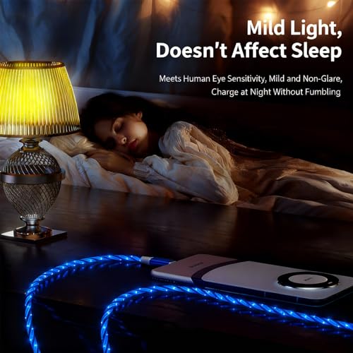 USB Cable PD Fast Charger Lighted Up (USB C TO C Starry Blue)Mobile phone data cable, charging cable, supports data transfer, 39-inch, TPE material, compatible with almost all Type-C devices. - color: USB C TO C Starry Blue