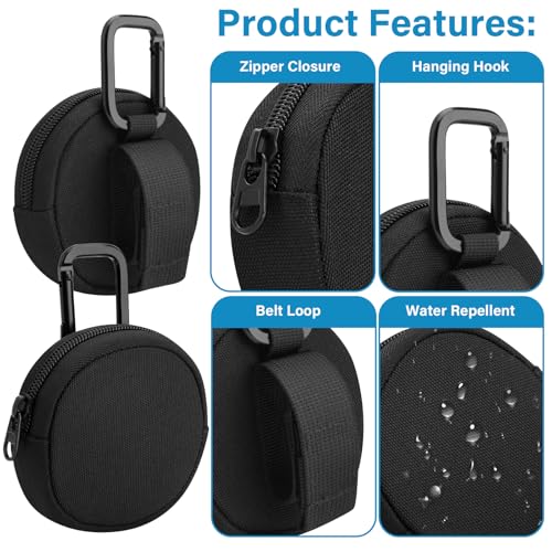 Cosmos Tactical Can Case Dip Can Pouch Zipper Belt Pouch for Belt and Bag, Dip Can Holster Pouch Pack Can Case Holder Tactical Gear Pouch Case Compatible with Zyn Can & Molle Pouch for Outdoor Travel