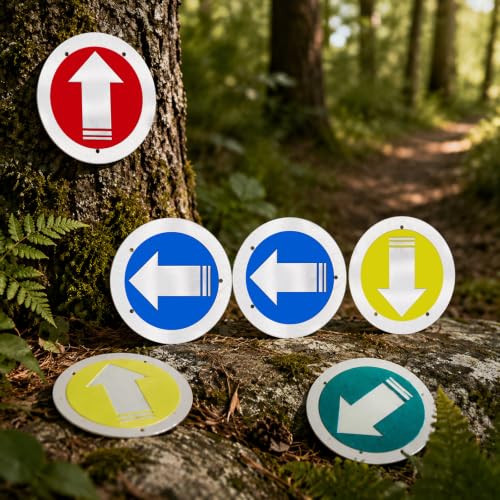 Amylove Reflective Trail Marker | Bright Trail Marking Reflectors for Hunting Hiking Driveway Camping Walking Backpacking Outdoors