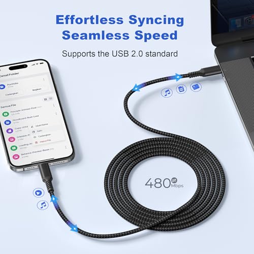 Basesailor for MacBook Pro Air 4 in 1 USB C Cable 3.3ft,60W Fast Charging - color: Purple, size: 3.3FT/1M