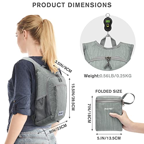 G4Free 10L/15L Hiking Backpack Lightweight Packable Hiking Daypack Small Travel Outdoor Foldable Shoulder Bag - color: Grey, size: 10L