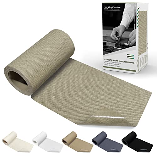 Canvas Iron on Patch,3"×60",Waterproof 100% Cotton Fabric Repair Patch,Used for Various Sofa,Tent,Clothes,Seats,Suitcases (Khaki) - color: Khaki, size: Canvas-3"x60"