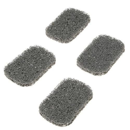 Snowkingdom 4 Pack Gray Soap Saver for Bar Soaps Draining Lift Pad 2.9" x 4.5" PVC Non-BPA Non-Slip Durable - color: Gray