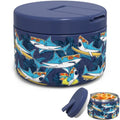 LOHASOK Kids Insulated Thermo for Hot Food Soup, 12oz - color: Blue Shark, size: 12 ounces