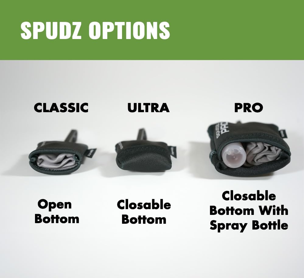 SPUDZ Ultra Microfiber Lens Cleaner with Closeable Bottom – Clip-On Pouch, Washable – for Binoculars, Scopes, Glasses, Screens | Ultra Riptide, 6 x 6 Inch - color: Riptide, size: 6 x 6 Inch