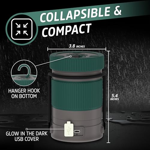 Energizer S-500 Hybrid Power Camping Lantern, Solar, Rechargeable, or AA Battery Powered, IPX4 Water Resistant Bright LED Lantern - style: 500 Lumens