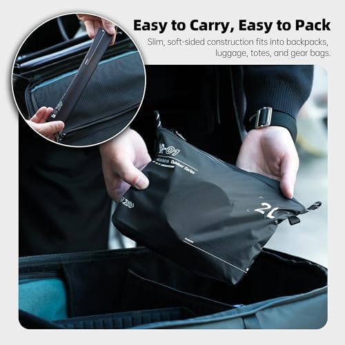 AMBITFUL AP-01 Water-Resistant Organizer Pouch, 17.7''x12.9'' Ultra-Light Travel Storage Bag for Camera Accessories, Cables, Toiletries and Outdoor Gear (XL（13L）) - size: XL（13L）