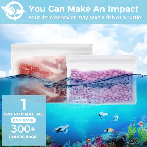 SPLF 4 Pack Leakproof Clear Toiletry bags, TSA Approved Quart Zipper Bags | BPA Free Travel Makeup Cosmetic Bags for Women Men, Carry on Airport Airline Compliant Bags - size: 2 Large 2 Medium