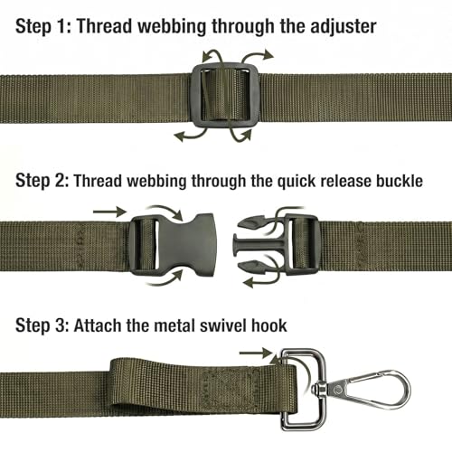 1" x12YD Heavy Duty Nylon Webbing Strap DIY Kit - color: Multi-colors