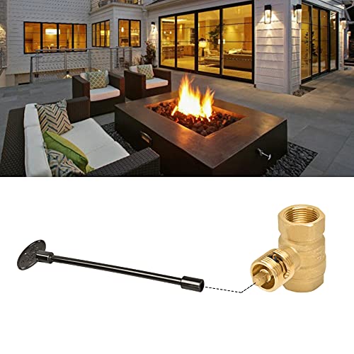 Skyflame Universal Gas Valve Key, Flat Black, 8 Inches | Fits 1/4" and 5/16" Gas Valve Stems, For Fire Pit and Fireplace - color: Flat Black, size: 8 Inches