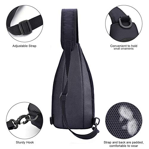 Y&R Direct 14 Colors Lightweight Sling Backpack Sling Bag Travel Hiking Small Backpack for Women Men Gifts | Lightweight - color: Black