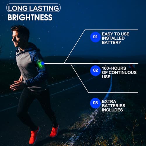 LED Safety Lights(4 Pack).Clip On Strobe&Running Lights.High Visibility Accessories Gear for Your Reflective,Bicycle etc.for Runners, Bike, Walking,Dog Collar, Stroller - color: Pink&Green