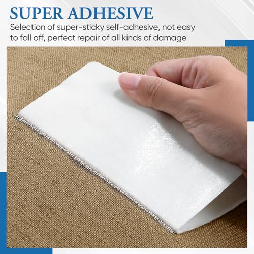 Canvas Repair Patch 5.5 x 8 Inches 6Pcs Self-Adhesive Waterproof Canvas Patch Kit for Repairing Tents,Sofas,Boat Covers,Camping Chair,Awnings,Car Seats.（Khaki） - color: Khaki, size: 5.5"×8"