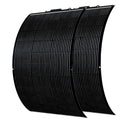 Flexible Solar Panel 300W /2PCS 12 Volts 150W Fiberglass Module | High-Efficiency N-Type Monocrystalline cell,Lightweight,for off-grid RV Boat Van Cabin Uneven Surfaces 12V/24V Battery Charge
