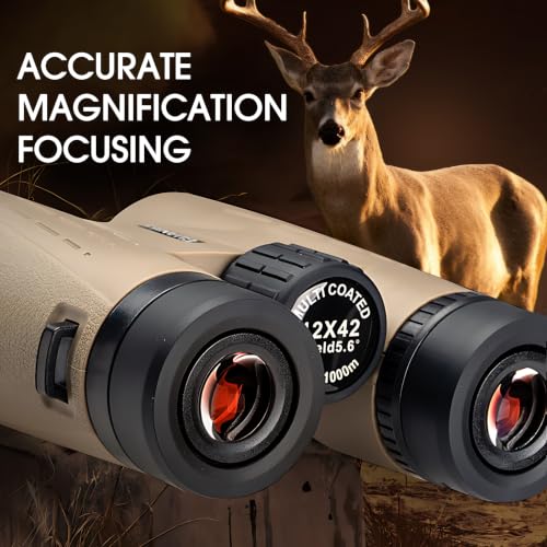 12x42 HD Binoculars for Adults High Powered Binoculars with Upgraded Phone Adapter Binocular with Low Light Night Vision for Bird Watching Hunting Outdoor Sports Concerts Black - color: ‌Dark Black