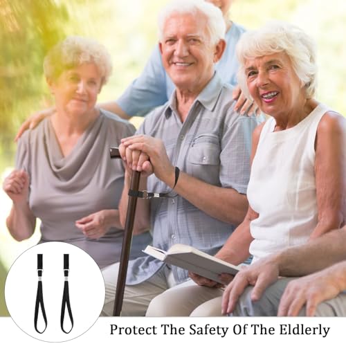 2-Pack Cane Wrist Straps—Walker Wrist Straps, Suitable for Seniors, Rehabilitation, and Mobility Assistance—Universal Fit, Compatible with Canes, Walkers, and Walking Aids