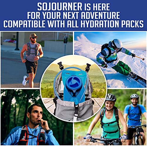Sojourner Rave Hydration Pack - Hydration Backpack - Hydropack with 2L Bladder - Water Backpack for Festivals, Hiking, Running, Biking and More - color: 2L (0.5 Gallon) Water Bladder - SoJourner