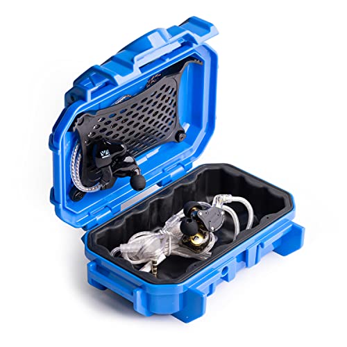 Evergreen | in Ear Monitor Protective Cases for IEM - Compatible with KZ ZS10 Pro, ZST, ZEX, AS10, AS16, ZSN Pro X, YINYOO, TANGZU, Moondrop, Shure SE215, Sennheiser, Airpods (52 Blue) - color: Blue, size: 52