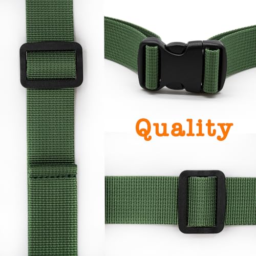 Backpack Chest Strap, Universal Add on Adjustable Sternum Strap, Chest Belt Replacement, with Heavy Duty Quick Release Buckle Clip, for Travel, Hiking, Camping, School - color: Sage Green