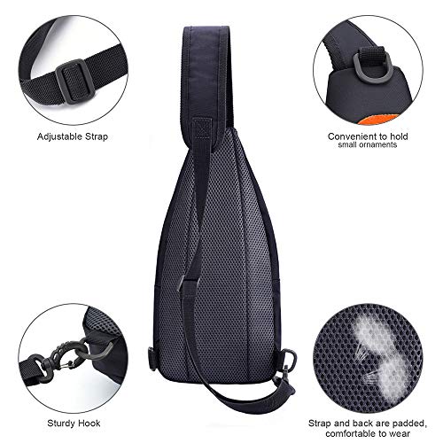 Y&R Direct 14 Colors Lightweight Sling Backpack Sling Bag Travel Hiking Small Backpack for Women Men Gifts | Lightweight - color: Orange