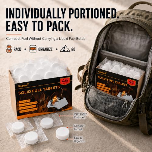 Solid Fuel Tablets - Compact Size, High Energy, Safe and Reliable - size: 46