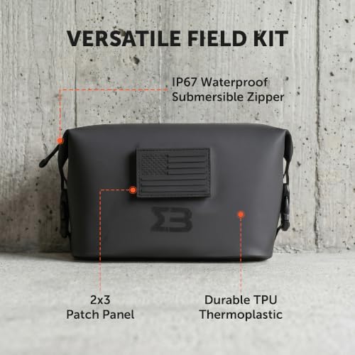 Waterproof Tactical EDC Pouch, IP67 First Aid Gear Bag | IP67 submersible, dustproof. Holds electronics, tools, first aid, travel gear or toiletries. For camping, boating, EDC.