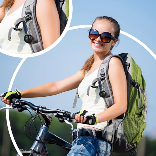 Simgoing 6 Pcs Compass Keychain Ball Liquid Filled Compass Ball Keychain Small Useful Outdoor Tool Gift for Camping Hiking Survival Backpacking Explore