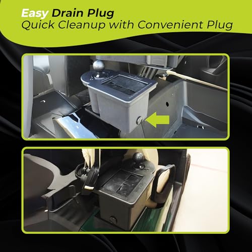Club Clean - Original Ball and Club Cleaner/Washer with Universal Bracket for Golf Cars - Home Use - Single Chamber - color: Woodgrain Washer w/ Bracket