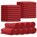 24 Pack Cooling Towels Bulk for Neck and Face 40"x12" Ice Cooling Sweat Rags Microfiber Soft Breathable Soft Chilly Towel for Yoga Golf Sport Running - color: Red
