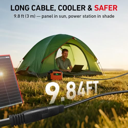 DOKIO 200W Portable Foldable Solar Panel Kit with Charge Controller | Folds to 20 x 26.4 in and weighs 9.7 lb; USB ports; for 12V batteries, power stations, RVs, camping, and emergencies