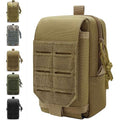 Molle Phone Pouch, 2 Piece 1000D Laser-Cut Tactical Small Molle Admin Pouch, Hook & Loop Heavy Duty Belt Molle Pouches for Belt Backpack Vest - color: 1 Piece Tan