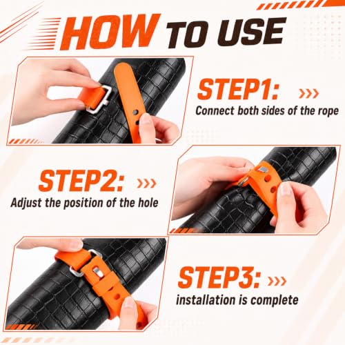 Sliner Orange 5 Pcs Utility Strap Adjustable Rubber Strap - color: Orange