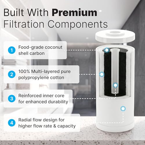 iFilters Whole House Dual Purpose Sediment & Carbon Water Filter - size: 4.5" x 10"
