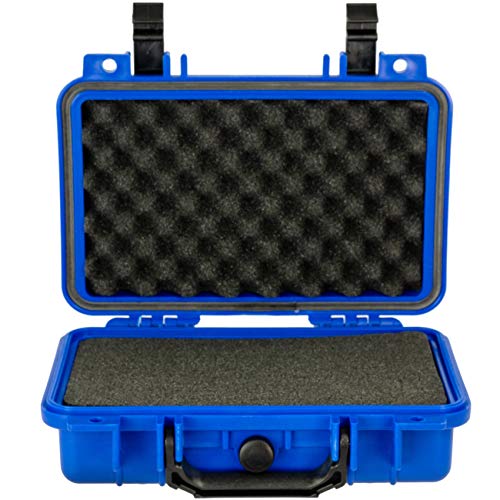 Eylar Protective Gear and Camera Hard Case Waterproof Dry Box with Foam 11.6 Inch 8.3 Inch 3.8 Inch (Blue) - color: Blue